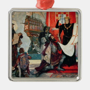 Adorno Metálico Salida para el cabo, rey Manuel I de