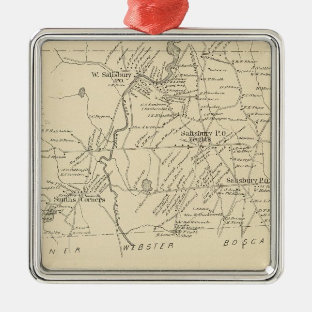 Adorno Metálico Salisbury, Merrimack Co (Frente)