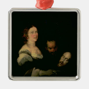 Adorno Metálico Salome con el jefe de St. John el Bautista