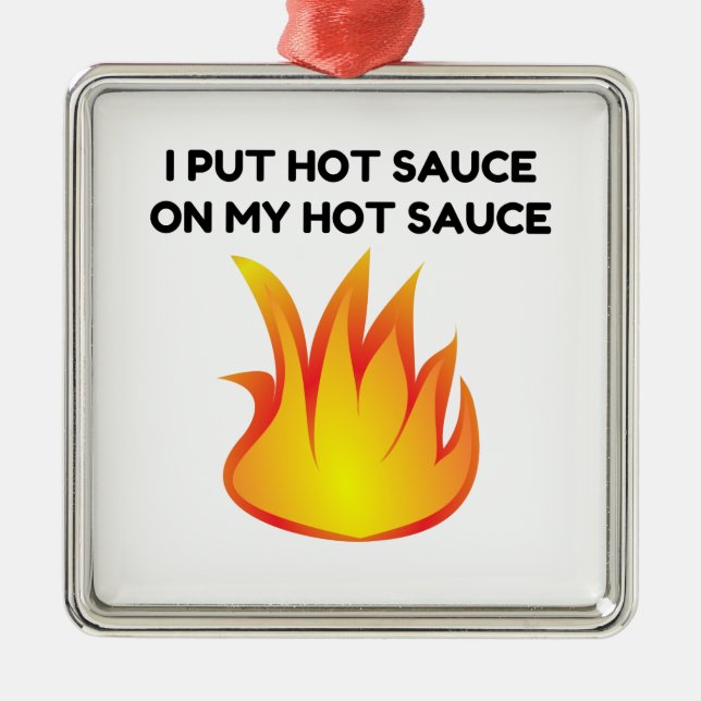 Adorno Metálico Salsa caliente (Frente)
