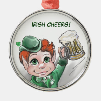Adorno Metálico ¡Salud irlandesa! Ornamentación redonda premium co