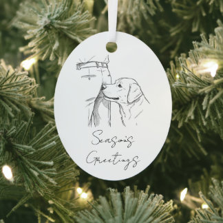 Adorno Metálico Saludos divertidos de Navidad para amantes de los