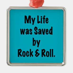 Adorno Metálico Salvado por el rock y el Roll