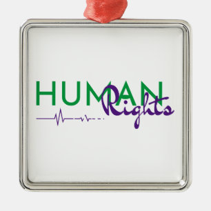 Adorno Metálico Salvamento de los derechos humanos