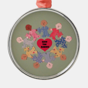 Adorno Metálico Salven a los bebés
