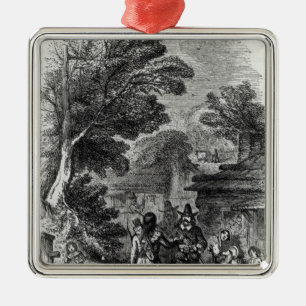 Adorno Metálico Samoset, el visitante indio