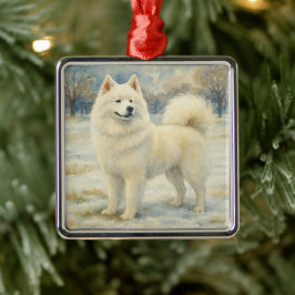 Adorno Metálico Samoyed
