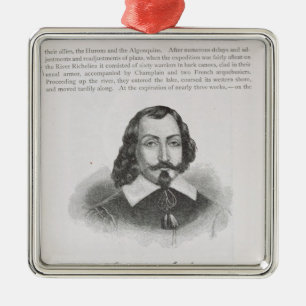Adorno Metálico Samuel de Champlain