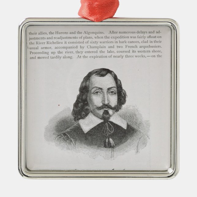 Adorno Metálico Samuel de Champlain (Frente)