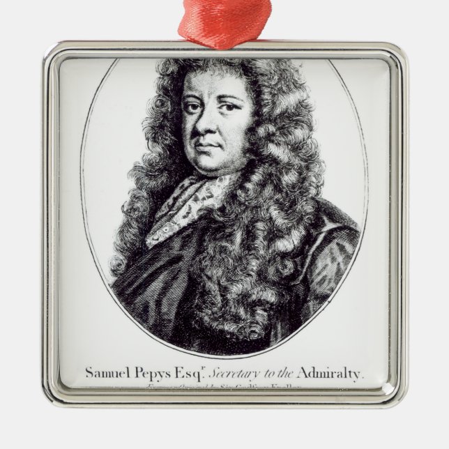 Adorno Metálico Samuel Pepys (Frente)
