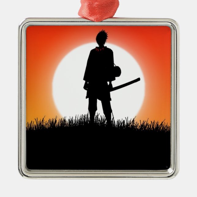 Adorno Metálico Samurai, Ninja - guerrero japonés (Frente)