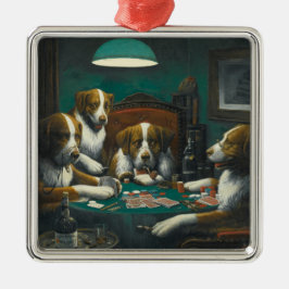 Adorno Metálico San Bernardo Perro Jugando Poker (Arte Animal Kits