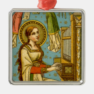 Adorno Metálico San Cecilia NeoGótica de Roma (detalle; BNG 02)