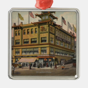 Adorno Metálico San Francisco, CAChinatown AdSing Co. gordo