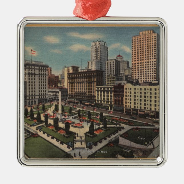 Adorno Metálico San Francisco, opinión cuadrada de CAUnion (Frente)