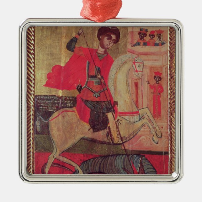 Adorno Metálico San Jorge y el dragón, 1667 (Frente)