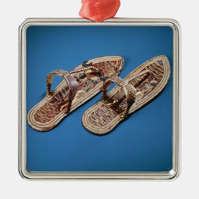 Adorno Metálico Sandalias, tumba de Tutankhamun, nuevo reino (Frente)