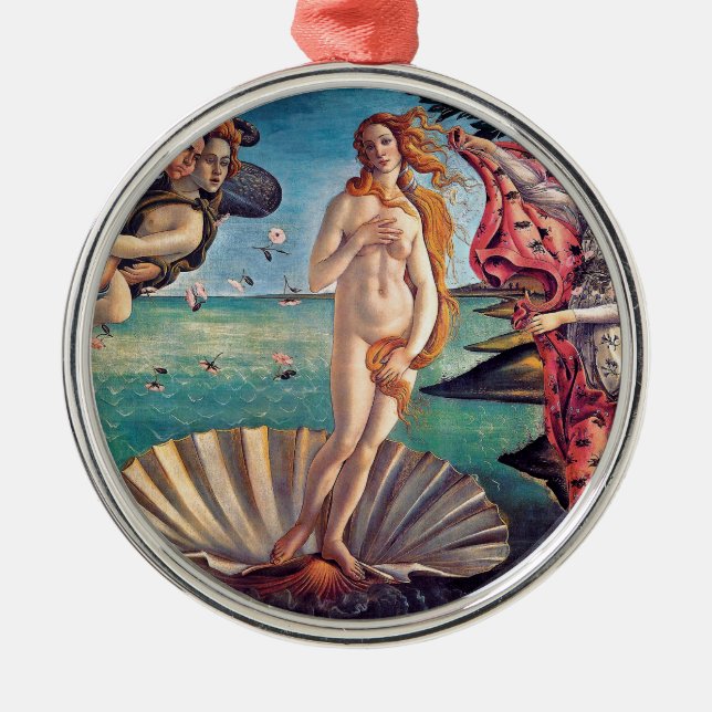 Adorno Metálico Sandro Botticelli - Nacimiento de Venus - Bella Ar (Frente)