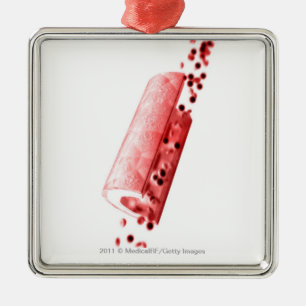 Adorno Metálico Sangre que atraviesa una arteria