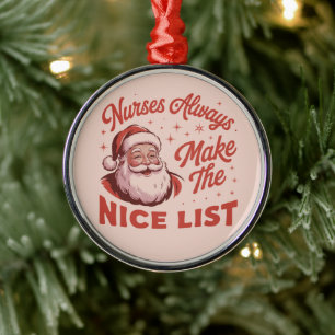 Adorno Metálico Santa Claus de Navidad Vintage hace que las enferm
