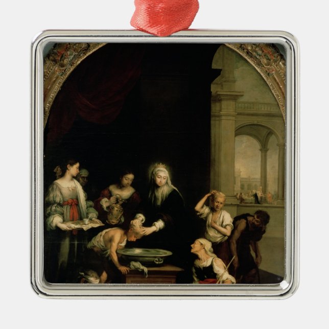 Adorno Metálico Santa Isabel de Hungría (Frente)