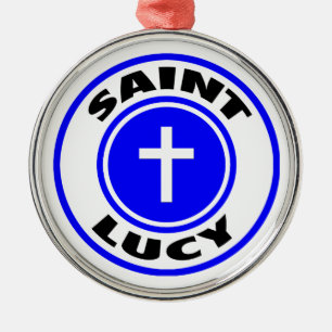 Adorno Metálico Santa Lucía