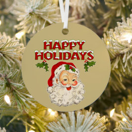 Adorno Metálico Santa No. 2