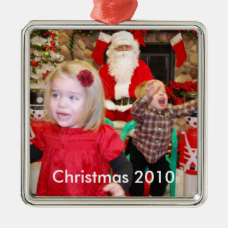 Adorno Metálico Santa que visita, navidad 2010