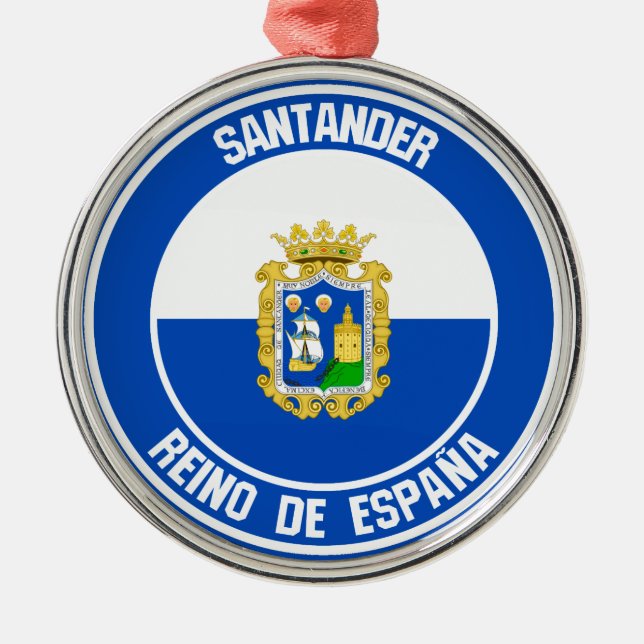 Adorno Metálico Santander Round Emblem (Frente)