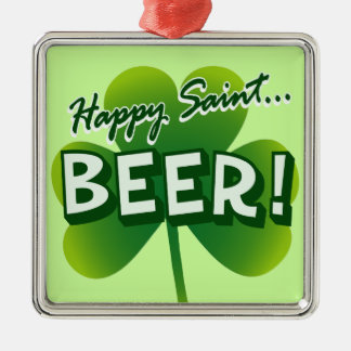 Adorno Metálico Santo feliz… ¡CERVEZA!