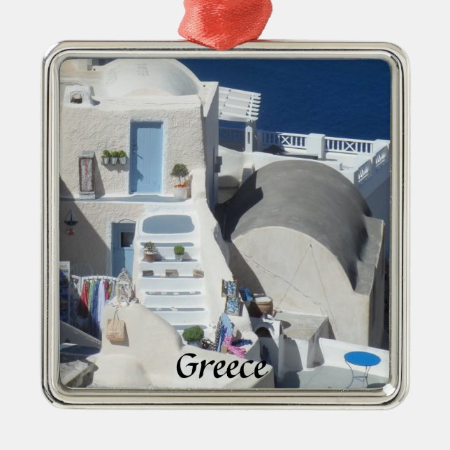 Adorno Metálico Santorini, Grecia (Frente)