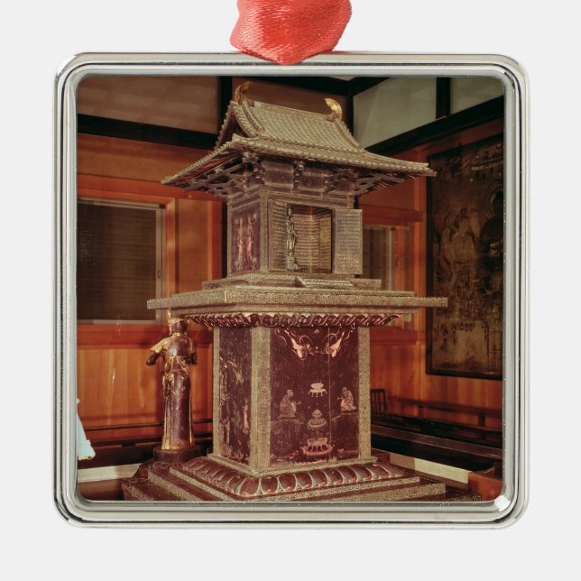 Adorno Metálico Santuario Tamamushi del templo Horyu Ji (Frente)