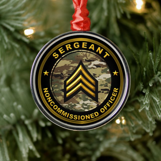 Adorno Metálico Sargento del Ejército (Árbol)