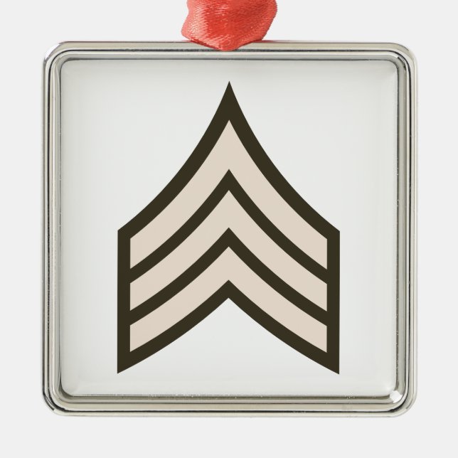 Adorno Metálico Sargento del ejército (Frente)