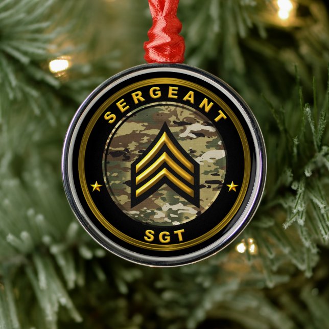 Adorno Metálico Sargento SGT (Árbol)