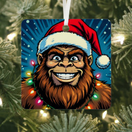 Adorno Metálico Sasquatch divertido de Navidad Bigfoots