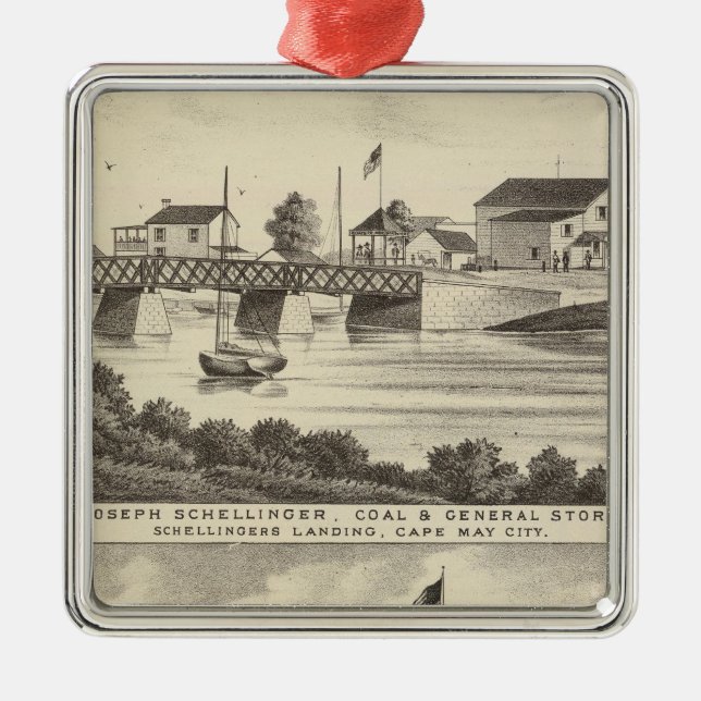 Adorno Metálico Schellinger Store and Ocean House (Frente)