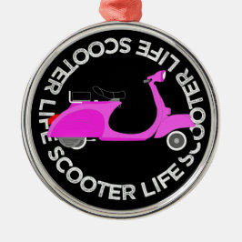 Adorno Metálico Scooter life mod for scoot fans 2 wheel sport pink