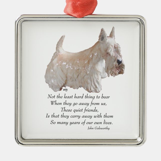 Adorno Metálico Scottie Keepsake Ornament (Frente)