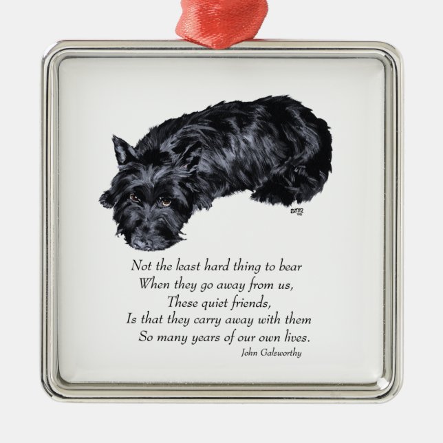 Adorno Metálico Scottie Keepsake Ornament (Frente)