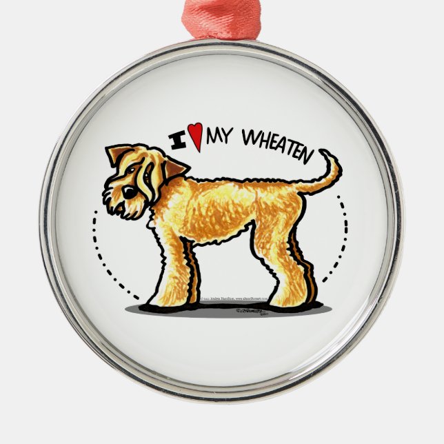 Adorno Metálico SCWT Wheaten Terrier Lover (Frente)