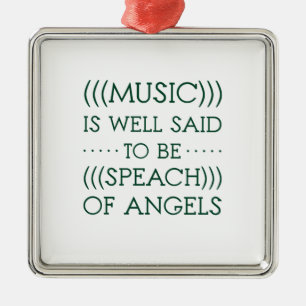 Adorno Metálico Se Dice Que La Música Es De Ángeles.