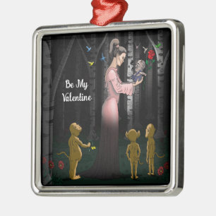 Adorno Metálico Sé Mi Princesa de San Valentín