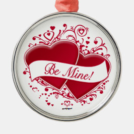 Adorno Metálico ¡Sé Mío! Corazones rojos