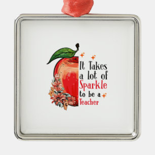 Adorno Metálico Se Necesita Mucho Esparkle Para Ser Profesor