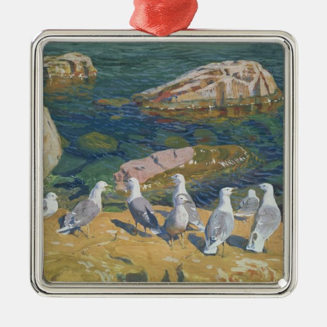 Adorno Metálico Seagulls, 1910 (Frente)