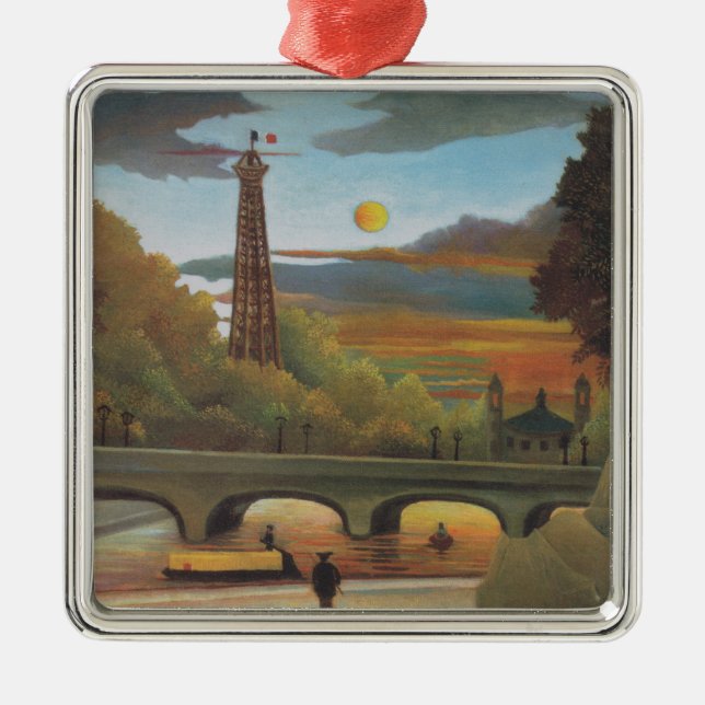 Adorno Metálico Seine & Eiffel Tower in the Sunset (París, Francia (Frente)