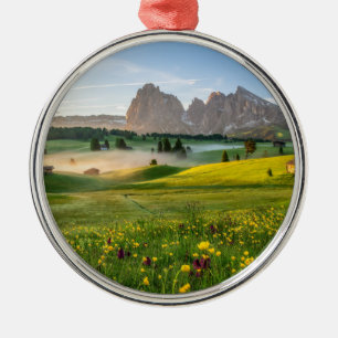 Adorno Metálico Seiser Alm, montañas de la dolomía, Italia