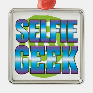 Adorno Metálico Selfie Geek v3