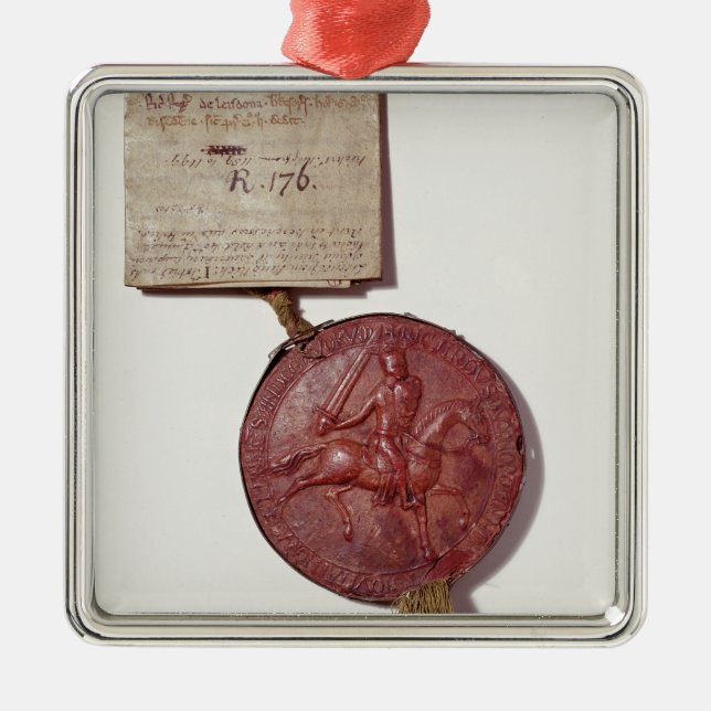 Adorno Metálico Sello de rey Richard I (Frente)